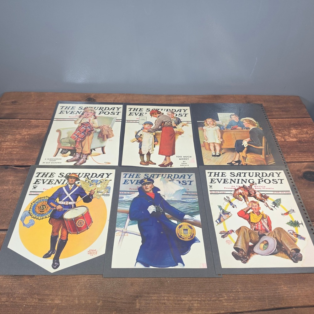 Saturday Evening Post Art Prints OS Multi Good Vintage 1930s Cover Reproductions